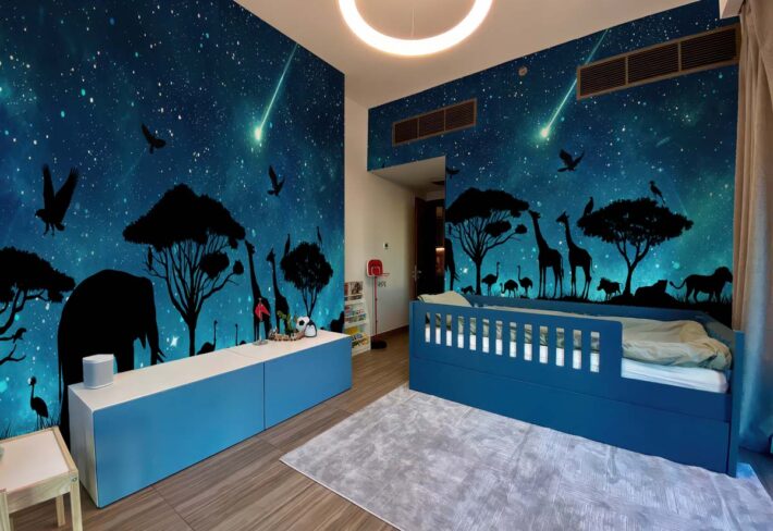 Calista, Enchanted Forest Twilight Mural mockup