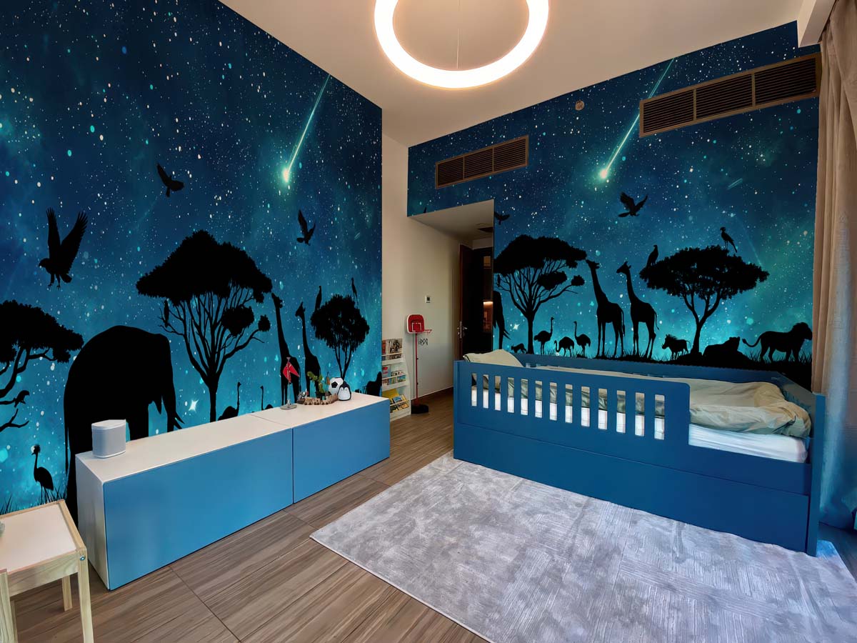 Calista, Enchanted Forest Twilight Mural mockup