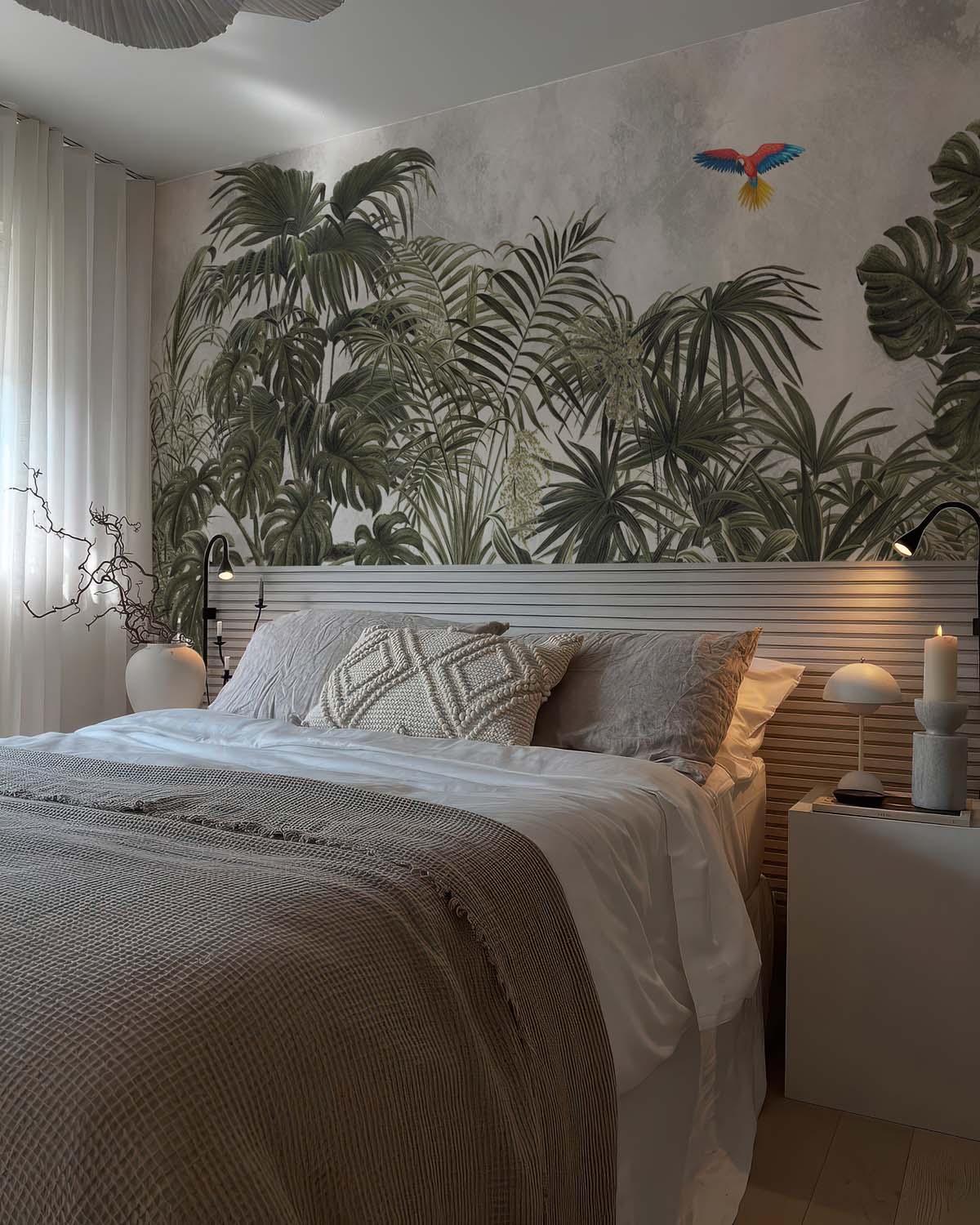 Botanical Escape Lush Wilderness Wallpaper Mural mockup