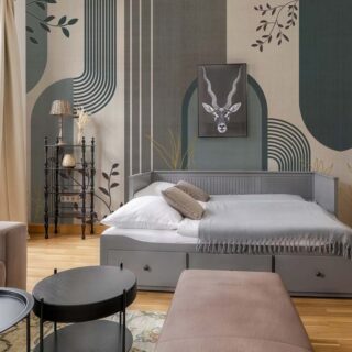 Contemporary Leafwork Wallpaper Mural mockup