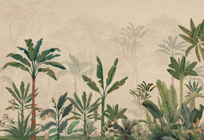 Oraya, Tropical Green Horizon Wallpaper Mural
