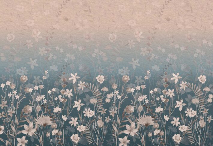 Secret Garden Faded Floral Elegance Wallpaper