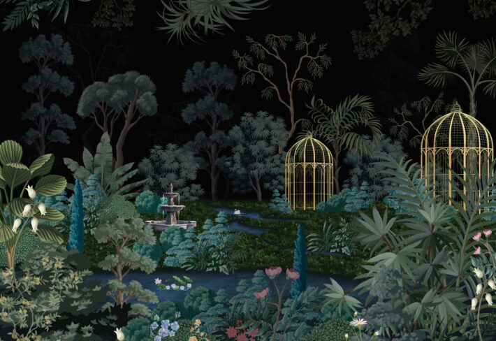 Lumora, Enchanted Luxurious Garden Wallpaper Mural