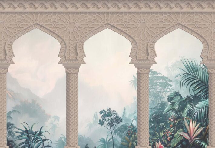 Mystic Garden Arches Wallpaper Mural