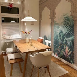 Mystic Garden Arches Wallpaper Mural mockup