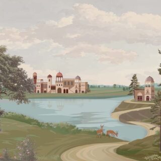 Lumara, Elegant Romantic Landscape Wallpaper Mural