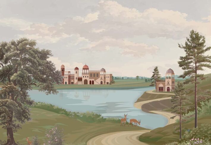 Lumara, Elegant Romantic Landscape Wallpaper Mural