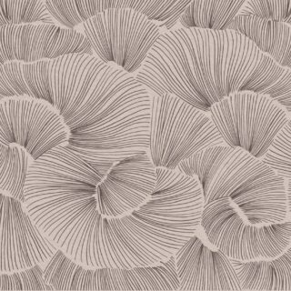 Aerisca, Soft Neutral Brown Petal Drift Wallpaper Mural