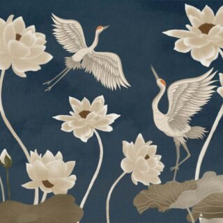 Waltz, Wild Bloom Whispering Wings Wallpaper Mural