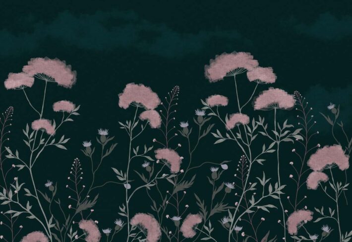 Velora, Nocturnal Bloom Wallpaper Mural