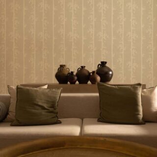Whispering Bamboo, Soft Neutral Sandstone Calm Wallpaper Mural mockup