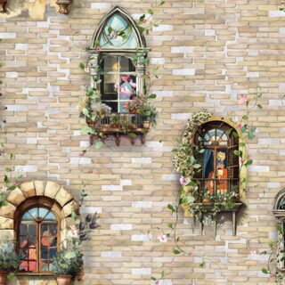 Whispering Windows, Tales on the Wall Wallpaper Mural