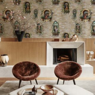 Whispering Windows, Tales on the Wall Wallpaper mockup