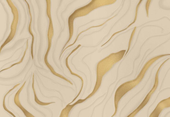 Silken Dune, Gold-Embellished Wallpaper Mural
