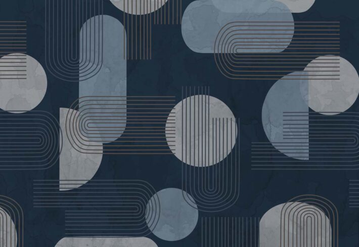 Silent Mirage, Modern Geometry Wallpaper Mural