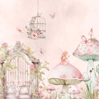 Magical Fairyland, Soft Pastel Wonderland Wallpaper Mural