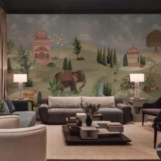 Heritage Meadow, Royal Jungle Wallpaper Mural mockup