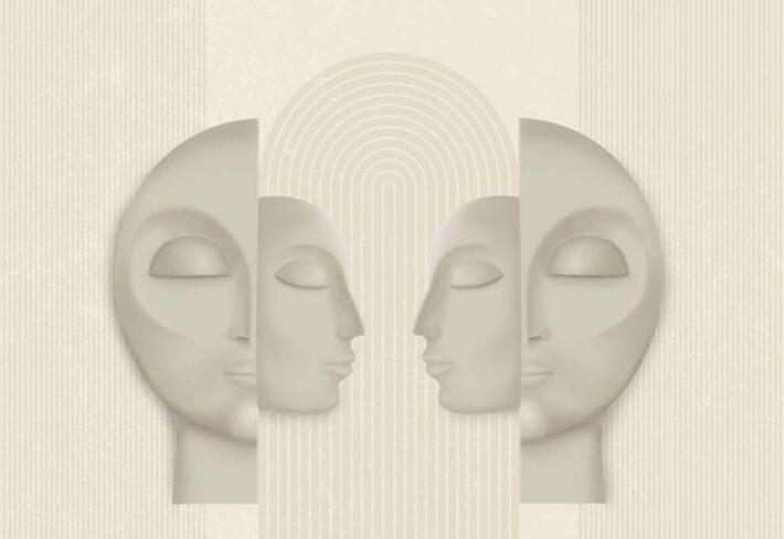 Echoes Within, Faces of the Unseen Wallpaper Mural