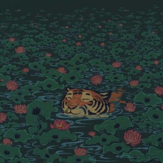 Nirvana Bloom, Lilyshade Tiger Wallpaper Mural