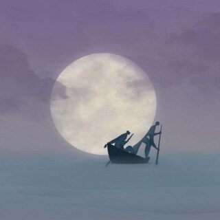 Oceanea Noire, Journey Beneath the Moon Wallpaper Mural